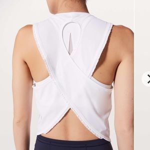 Lululemon Fast As Light Tank Cropped *Frilled